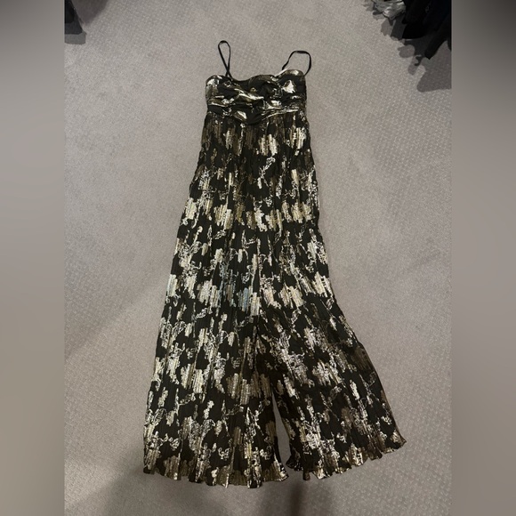 Hutch Mabel Foil Pleated Jumpsuit - Picture 3 of 5